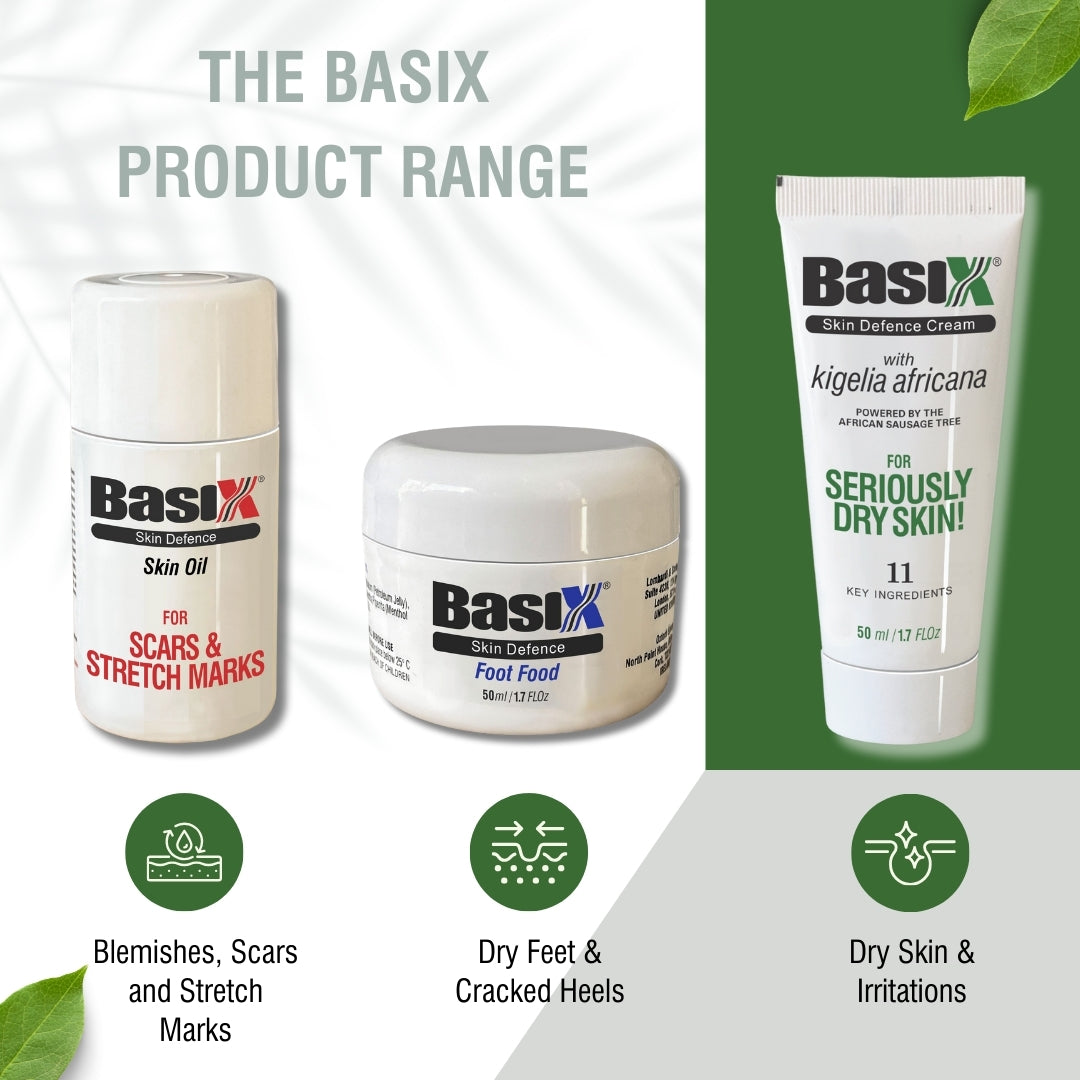 Basix Skin Defence Cream - For Seriously Dry Skin - 100ml Pump - Lombardi Smith