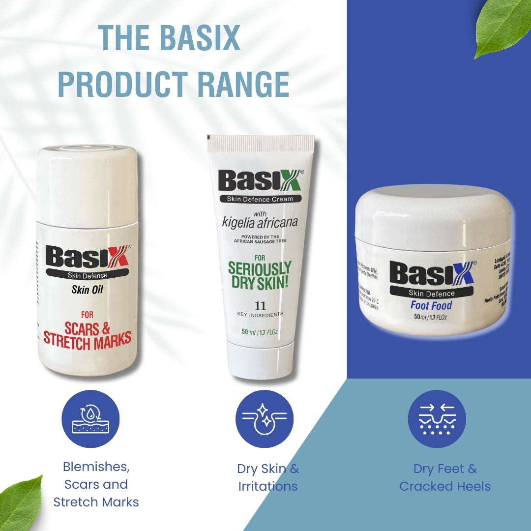 Basix Skin Defence Foot Food - For Dry Feet & Cracked Heels - 50ml