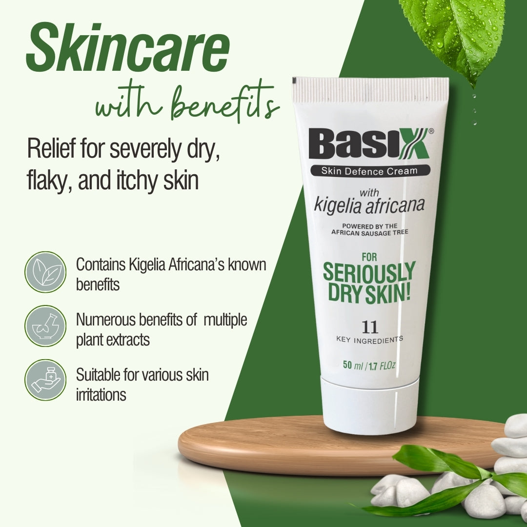 Basix Skin Defence Repair Cream for Seriously Dry Skin  - Twin Pack (2x50ml) - Lombardi Smith